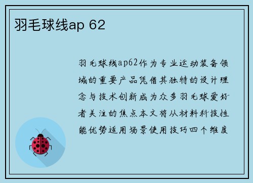 羽毛球线ap 62
